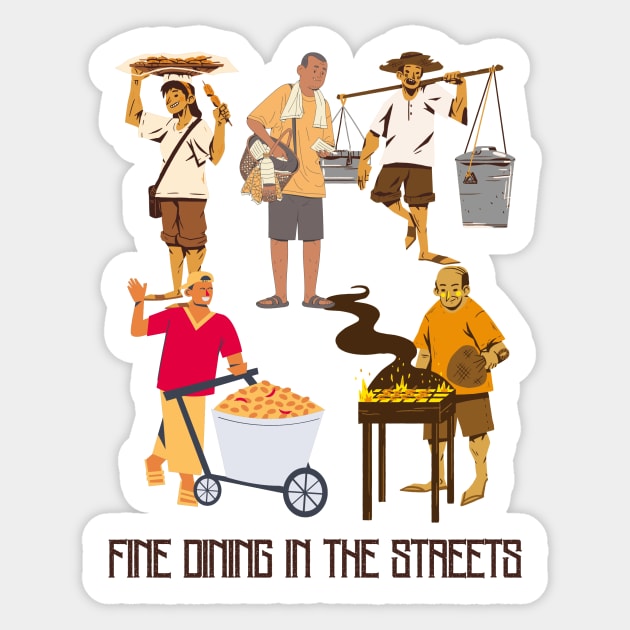 Pinoy Pride Street Food Selection Sticker by NewbieTees